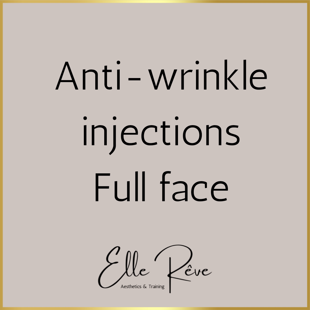 Anti wrinkle injections full face